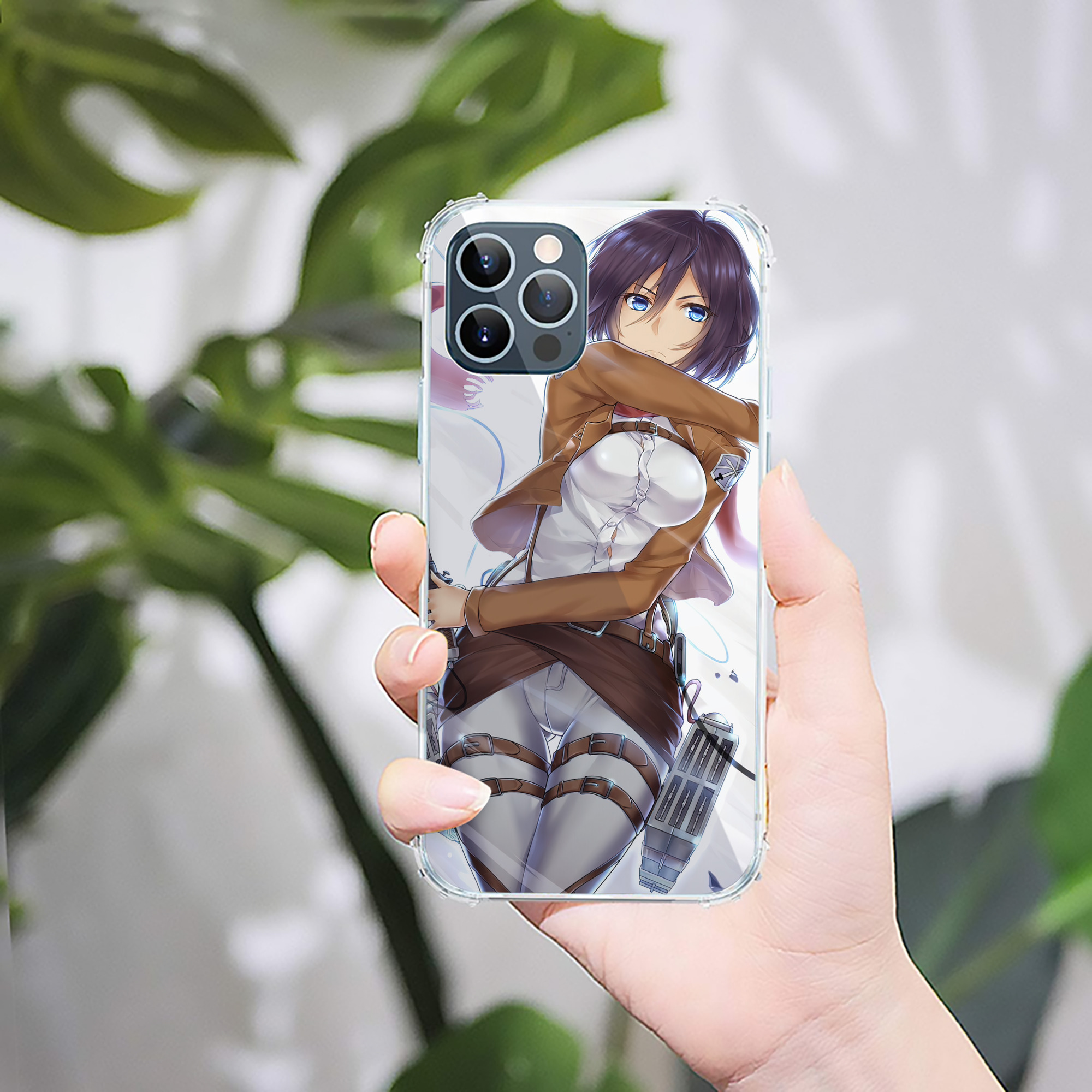 （画像用） 進撃の巨人 Attack on Titan 【iPhone 12シリーズ対応】透明スマホケース（クリアソフトケース）